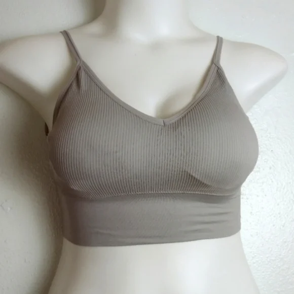 Anmose Open Back Sport Bra/Tank Size Medium Grey - Picture 9 of 9